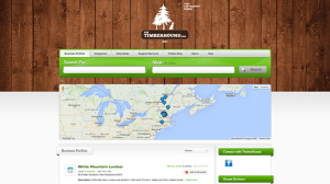 The Timberhound website design