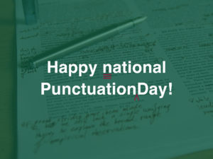 Happy National Punctuation Day