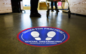 Social Distancing Floor Graphics