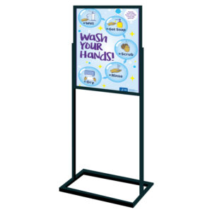 Health and Safety Signage: Standing Poster in Frame